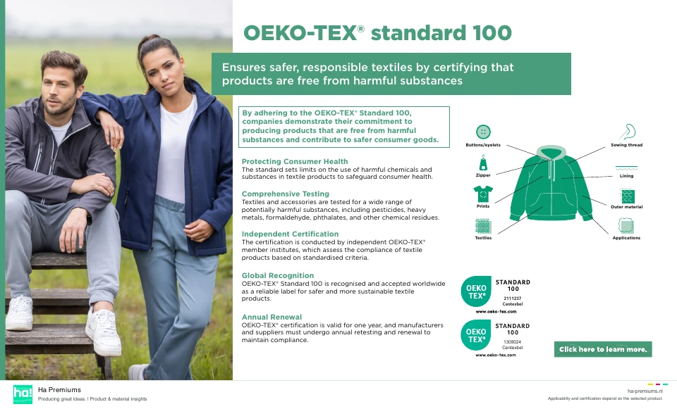 Voorbeeld: OEKO-TEX® STANDARD 100